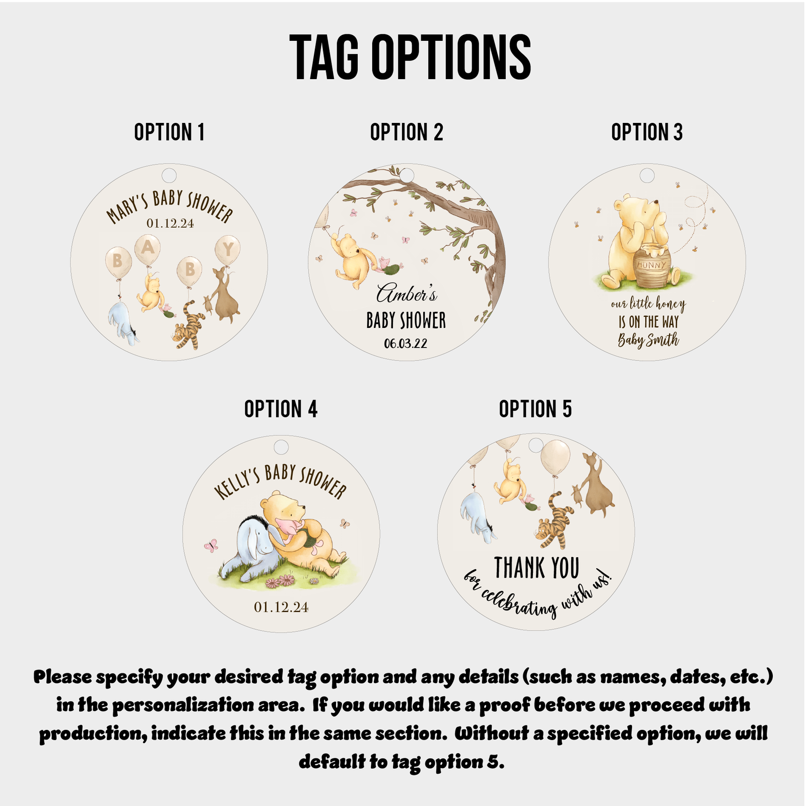 Pooh Baby Shower Soaps