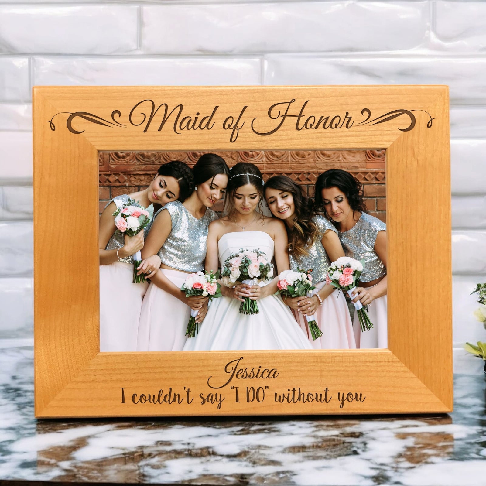 Maid of Honor Bridesmaid Frame