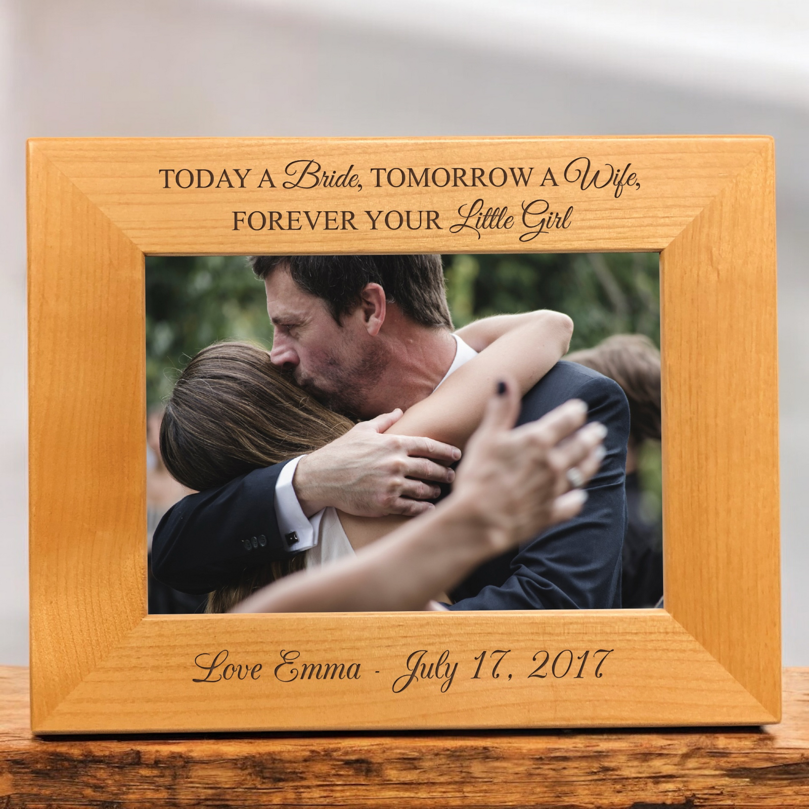 Today a Bride Engraved Frame