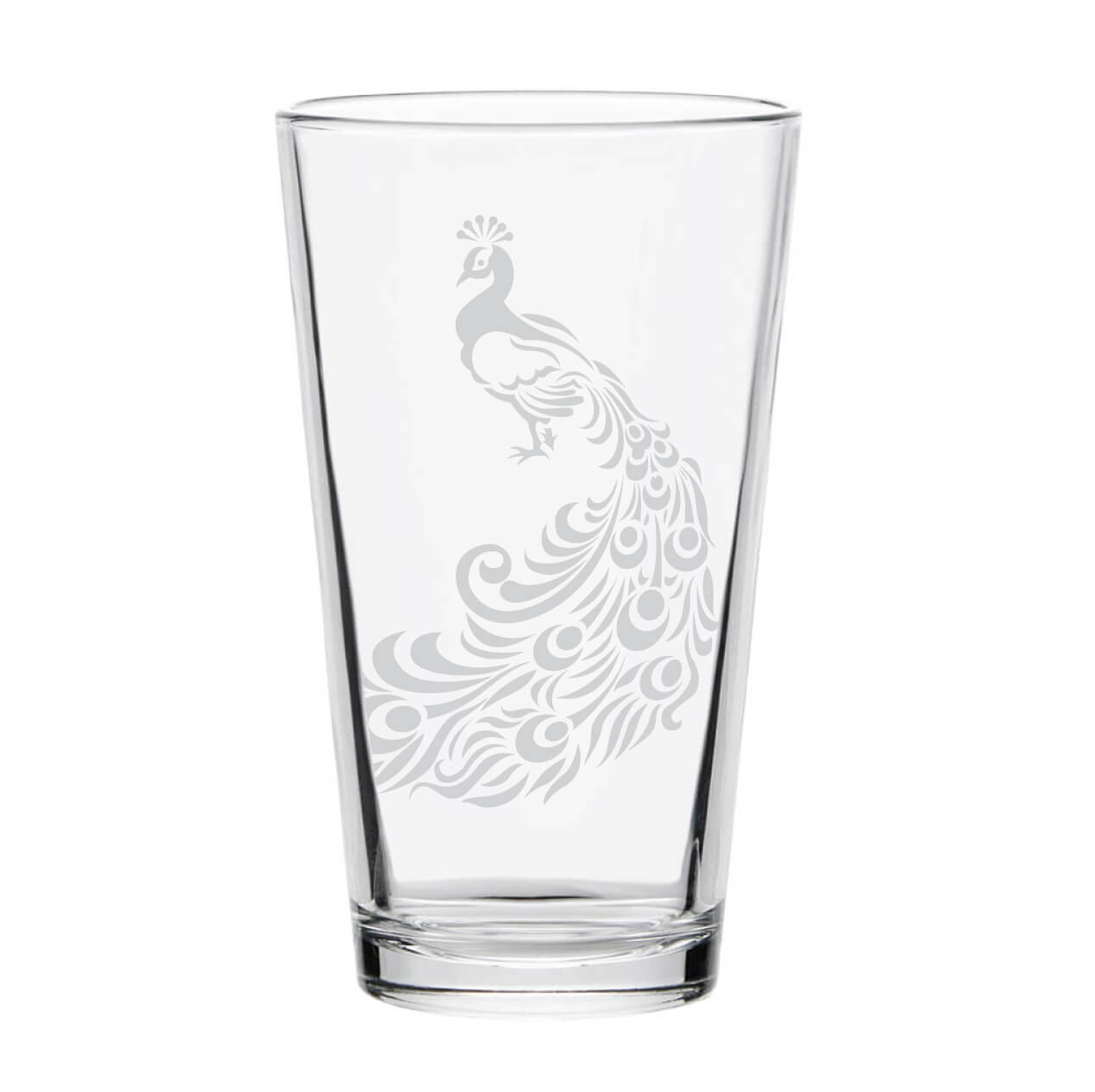 Peacock Pint Glass