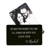 No Matter Where You Are Personalized Wallet Card