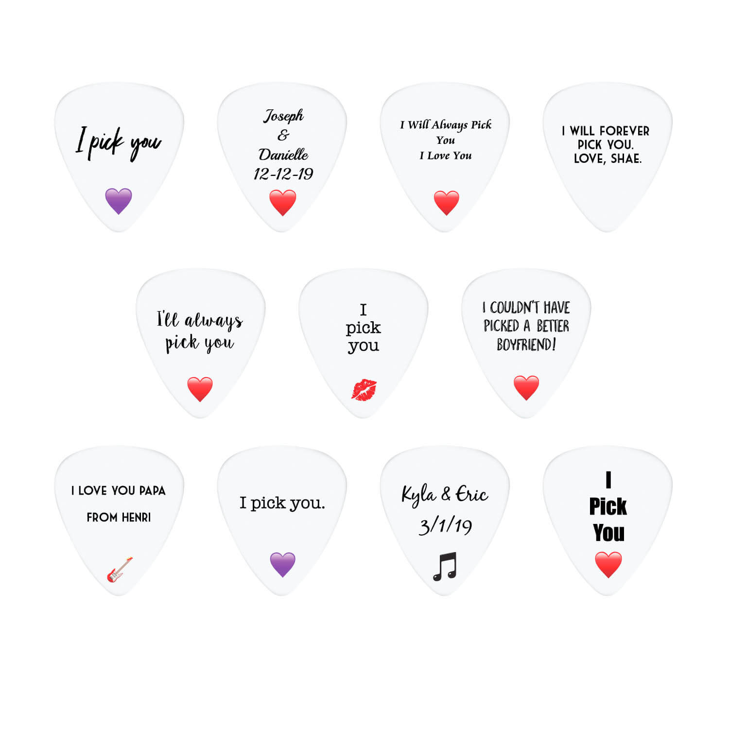 Personalized Guitar Picks