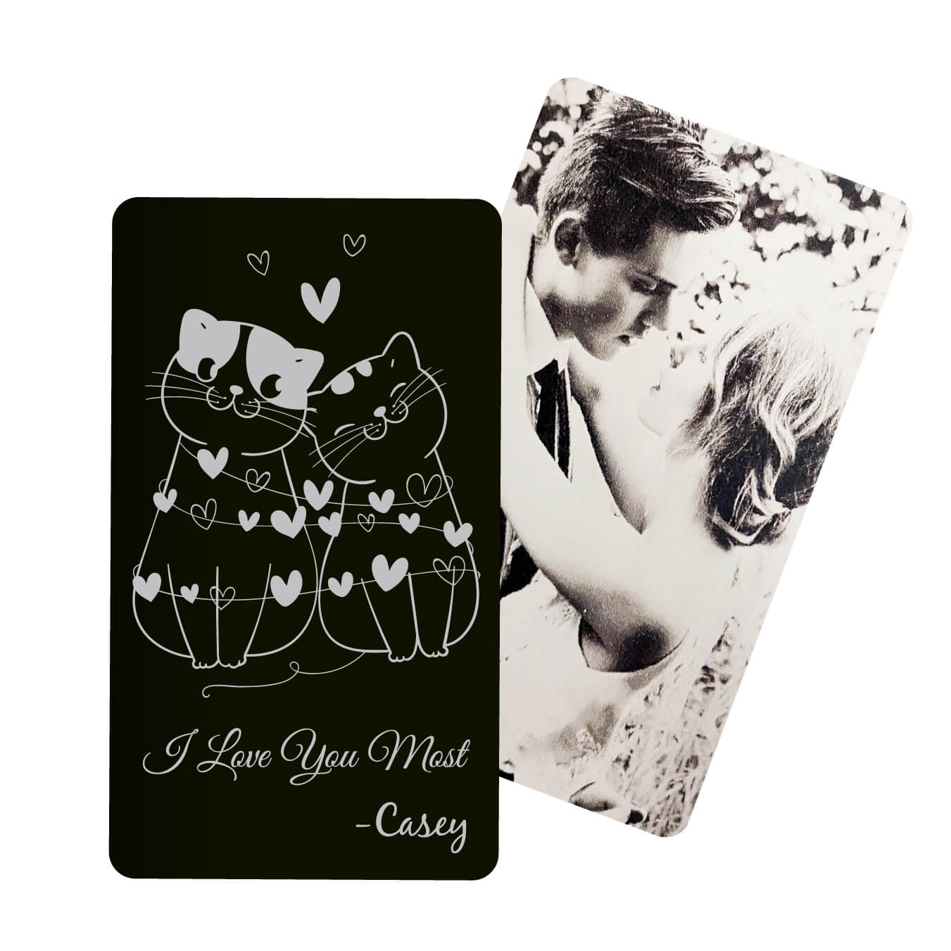 I Love You Most Metal Wallet Card