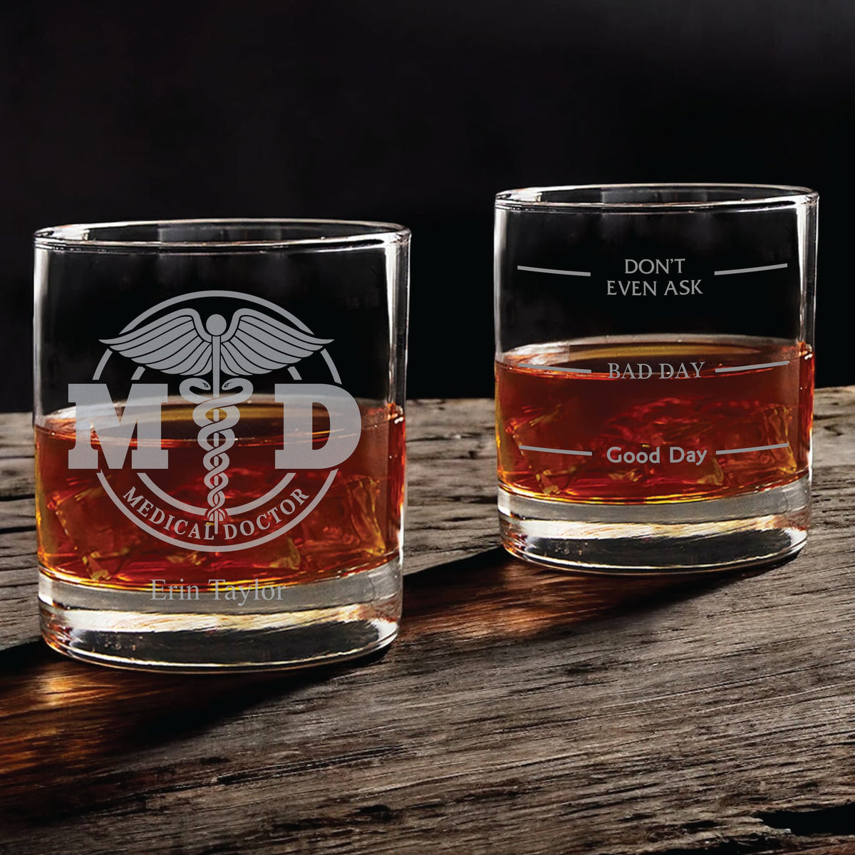 Medical Doctor Whiskey Glass