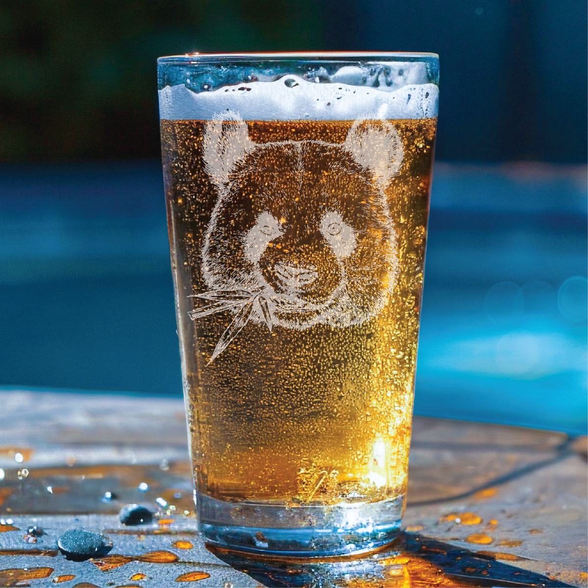 Panda Pint Glass