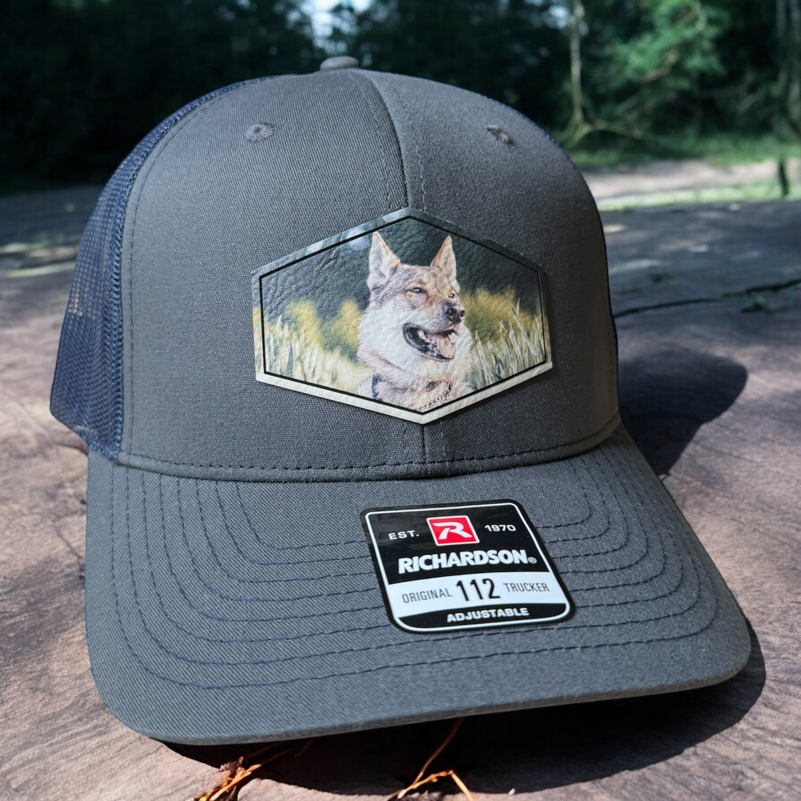Customizable Hat with Printed Photo Patch