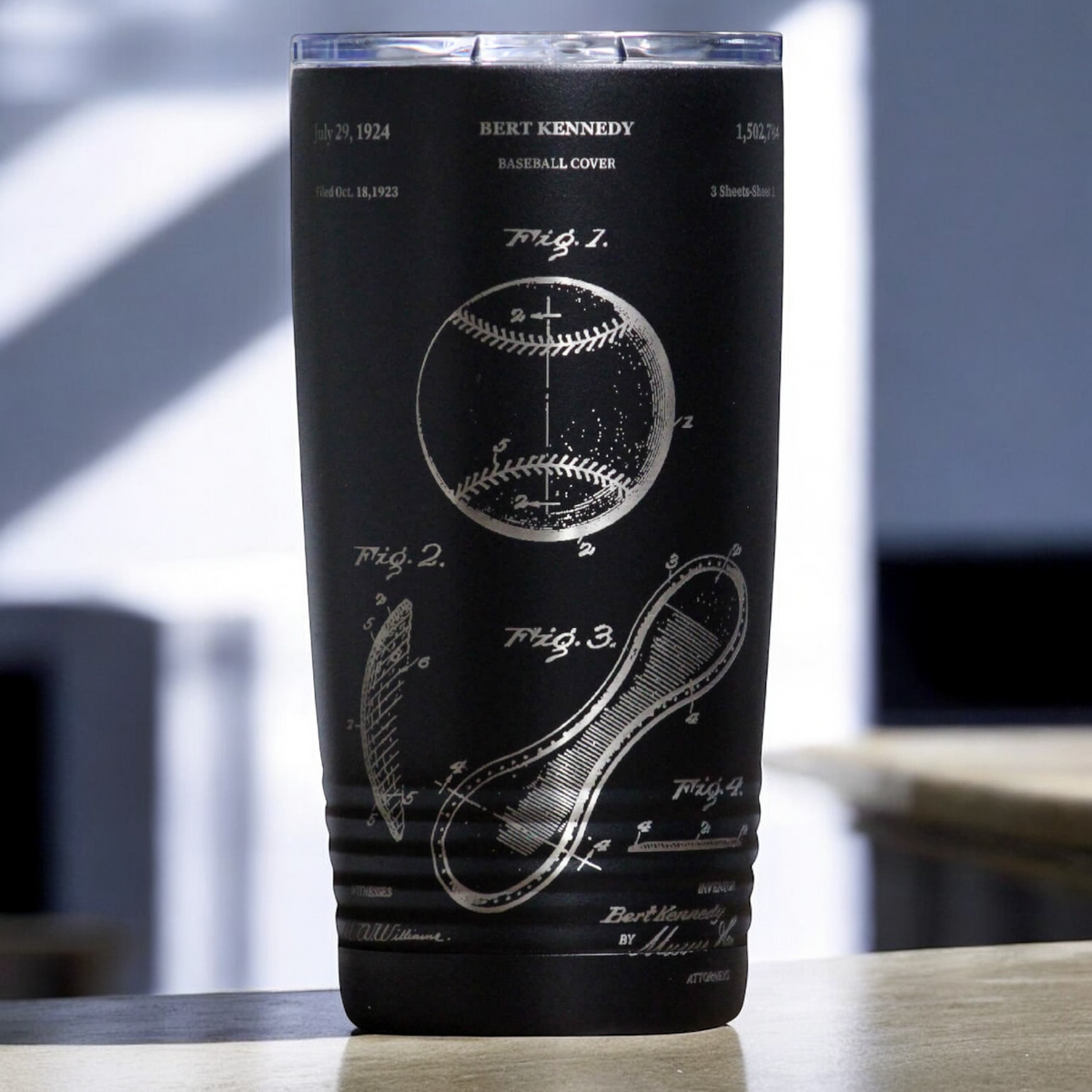 Baseball Patent Tumbler