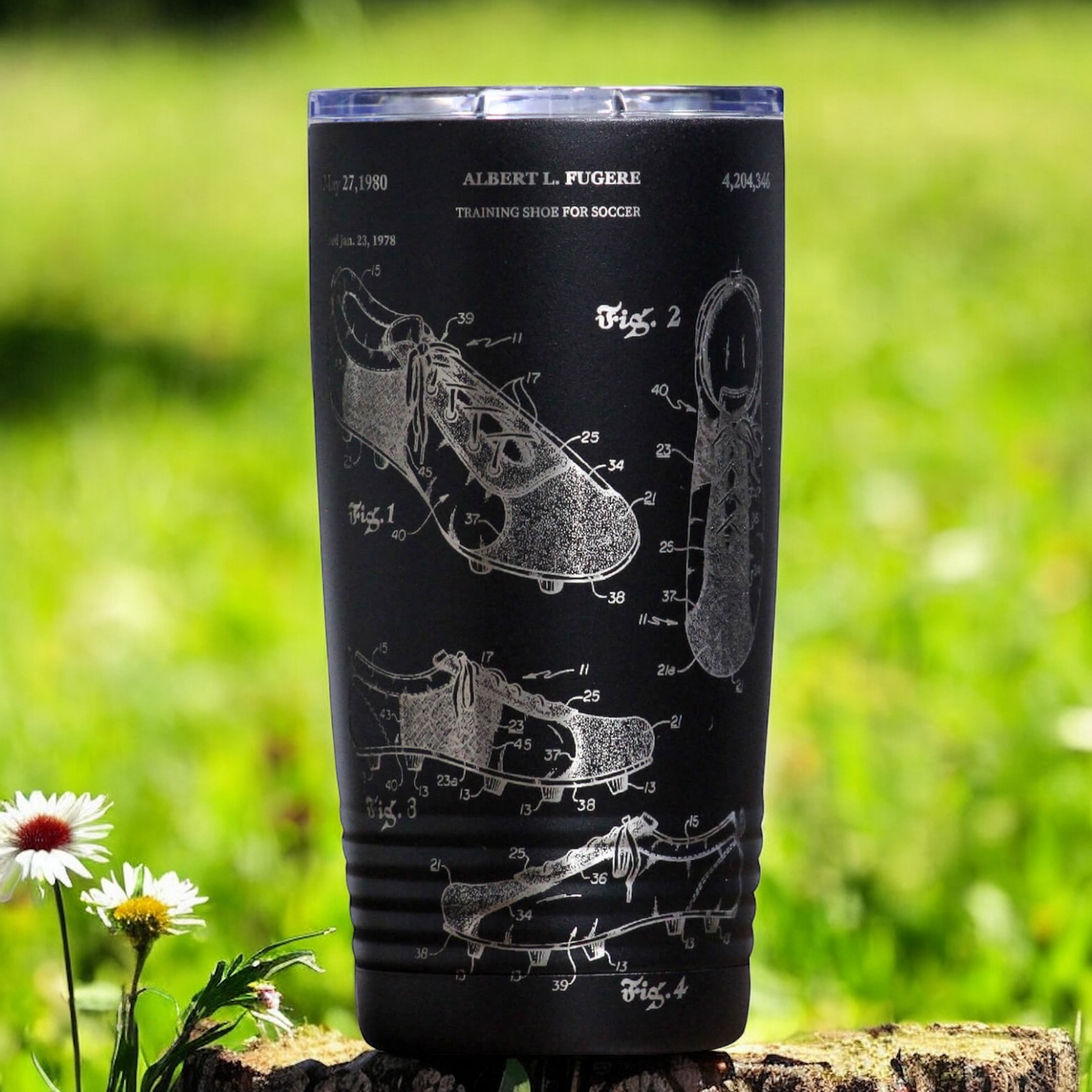 Soccer Shoe Patent Tumbler