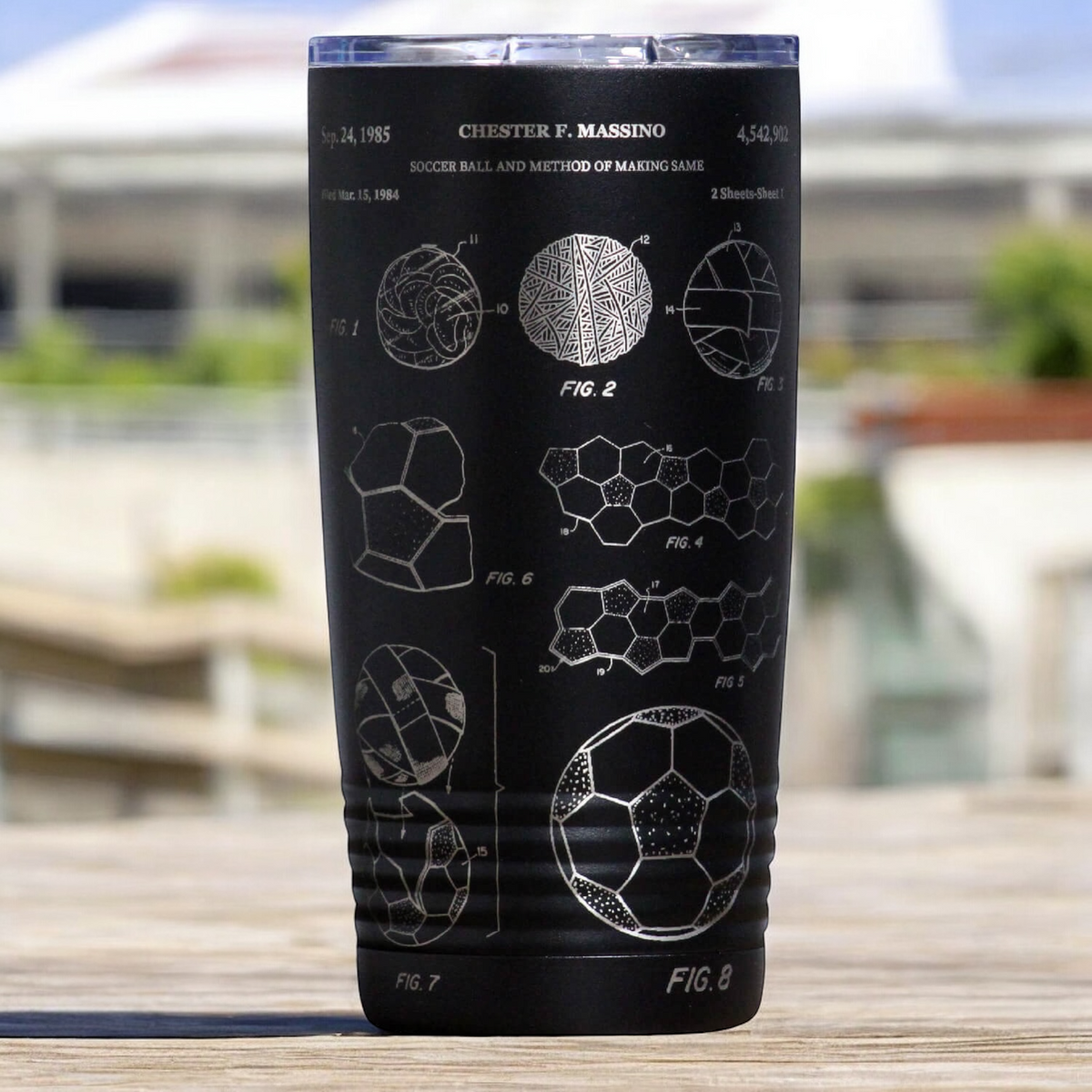 Soccer Ball Patent Tumbler