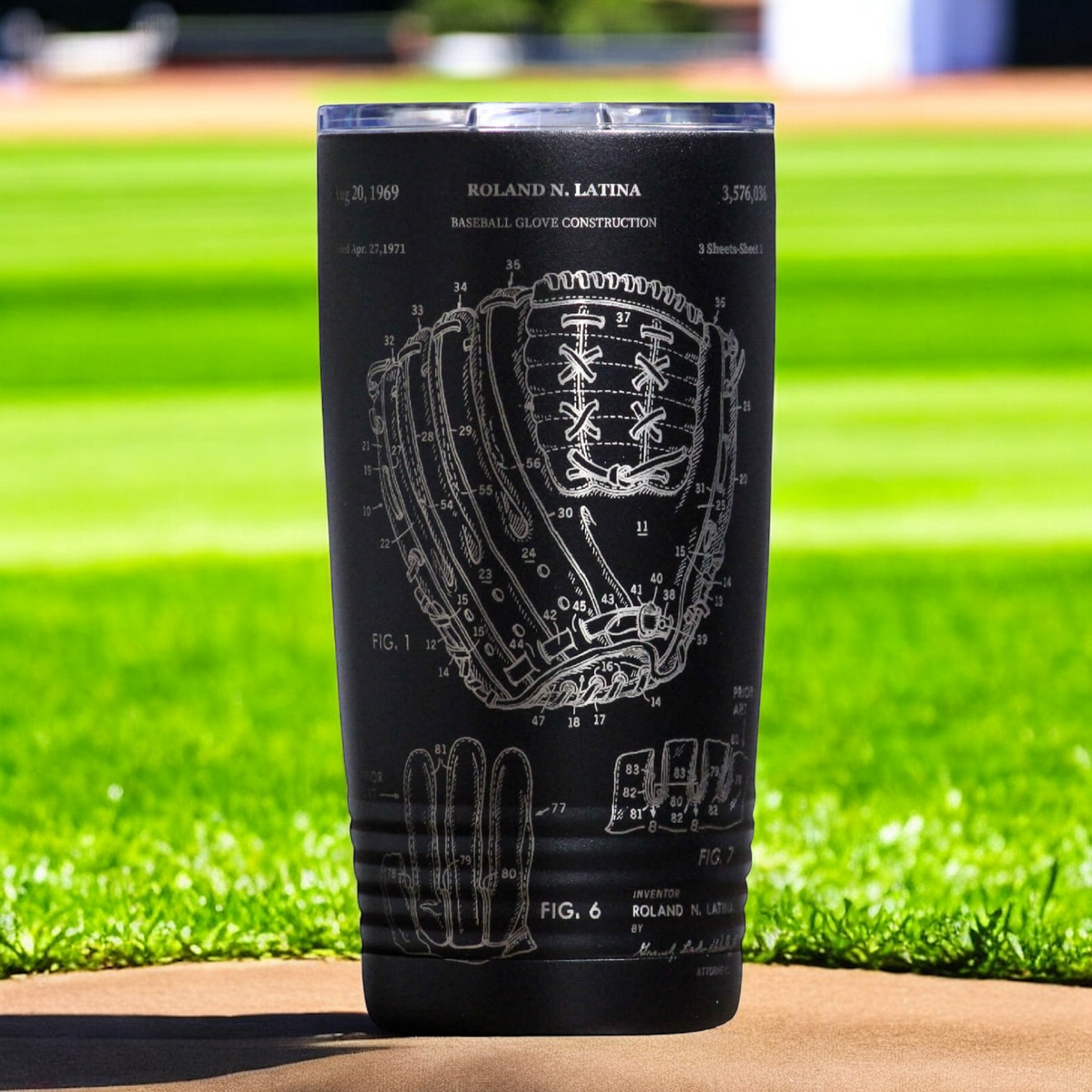 Baseball Glove Construction Patent Tumbler