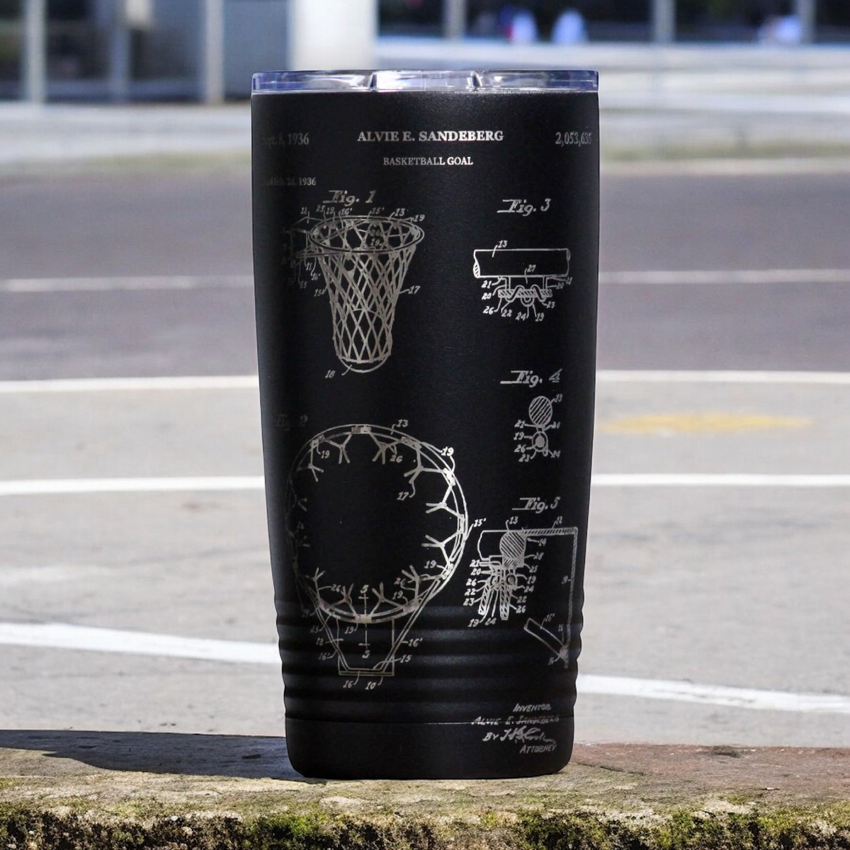 Basketball Hoop Patent Tumbler