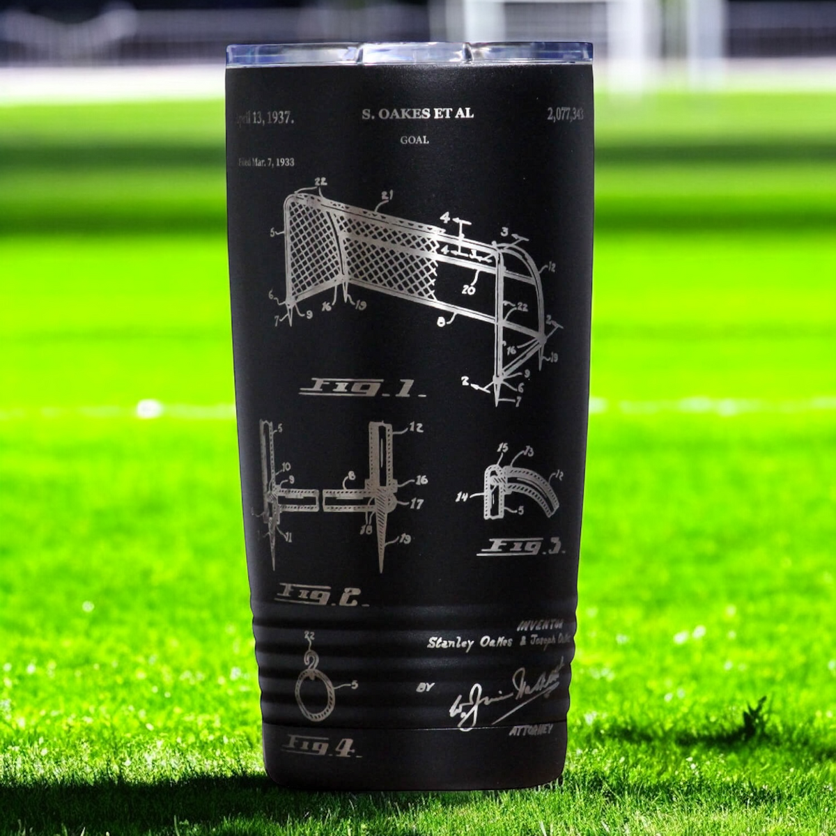 Soccer Goal Patent Tumbler