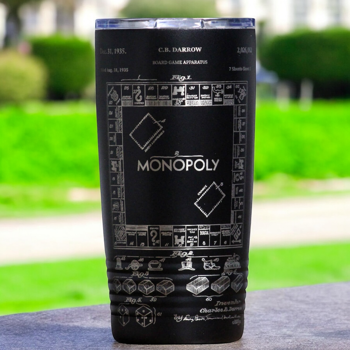 Monopoly Patent Tumbler