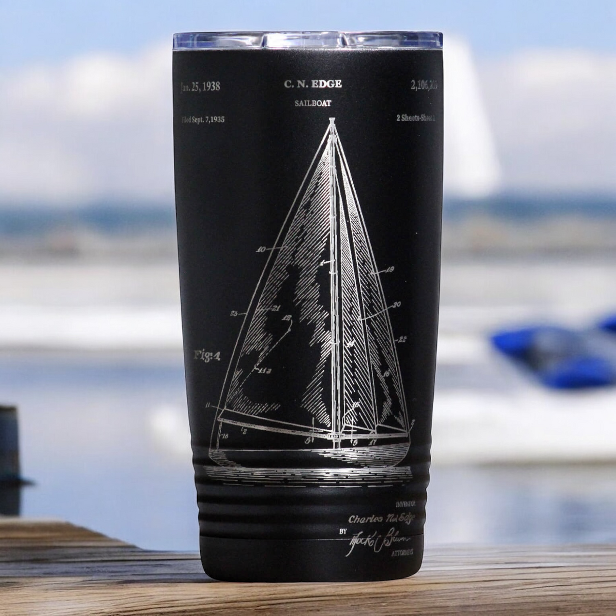 Sailboat Patent Tumbler