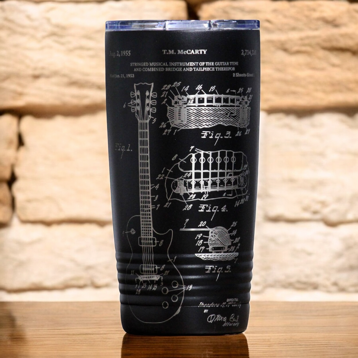 Guitar Patent Tumbler