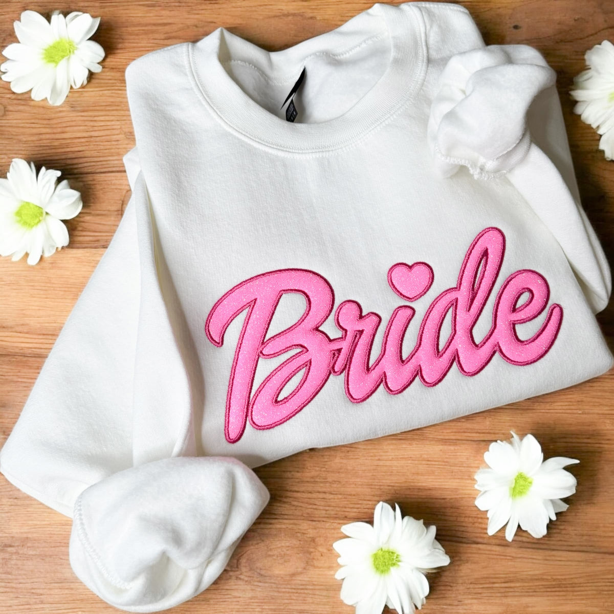 Sparkly Bride Embroidered Sweatshirt