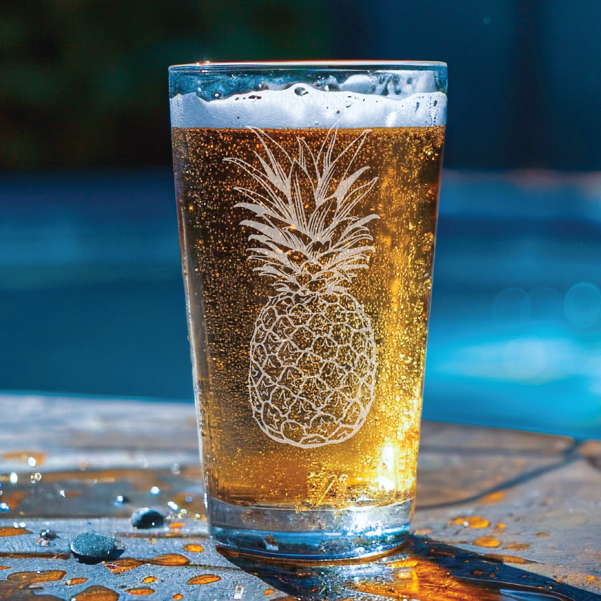 Pineapple Pint Glass