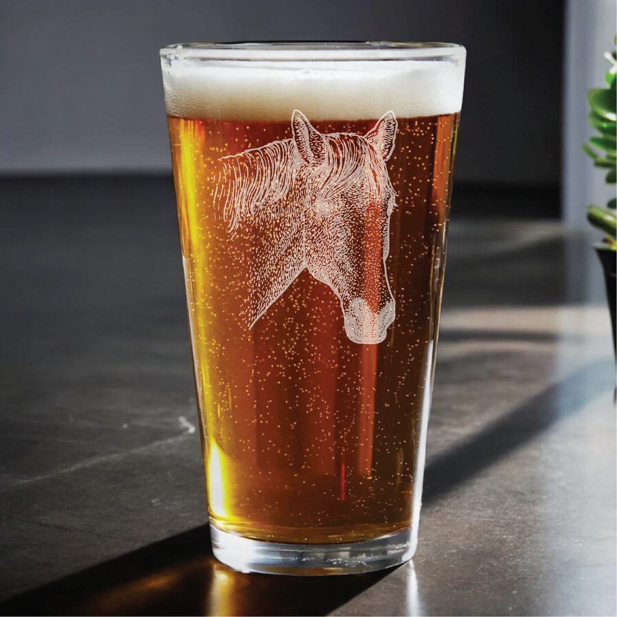 Horse Pint Glass
