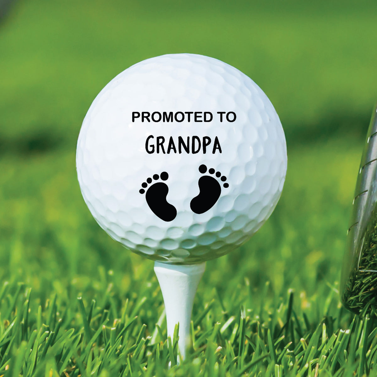 Promoted to Grandpa Custom Golf Ball