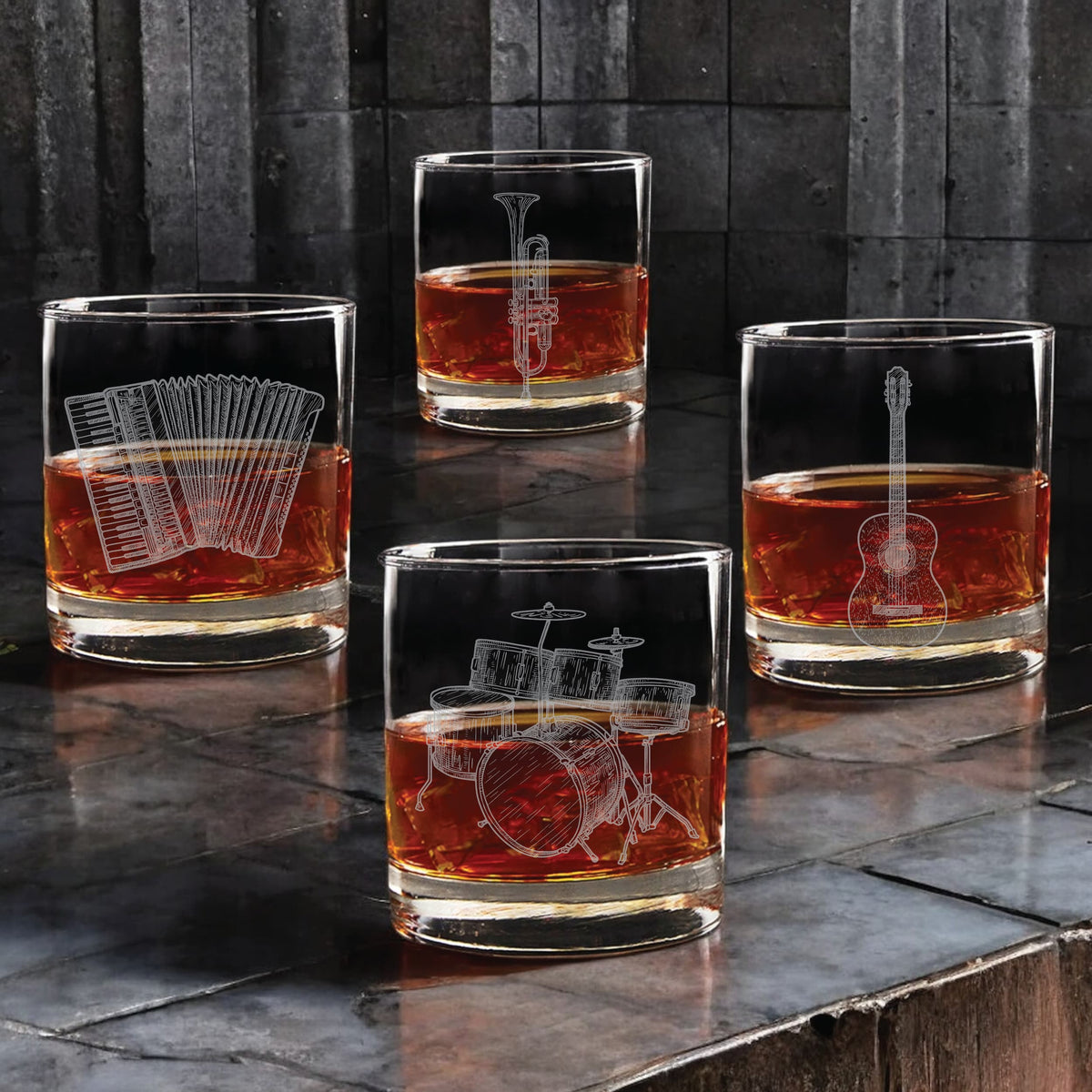 Musicians Whiskey Glass