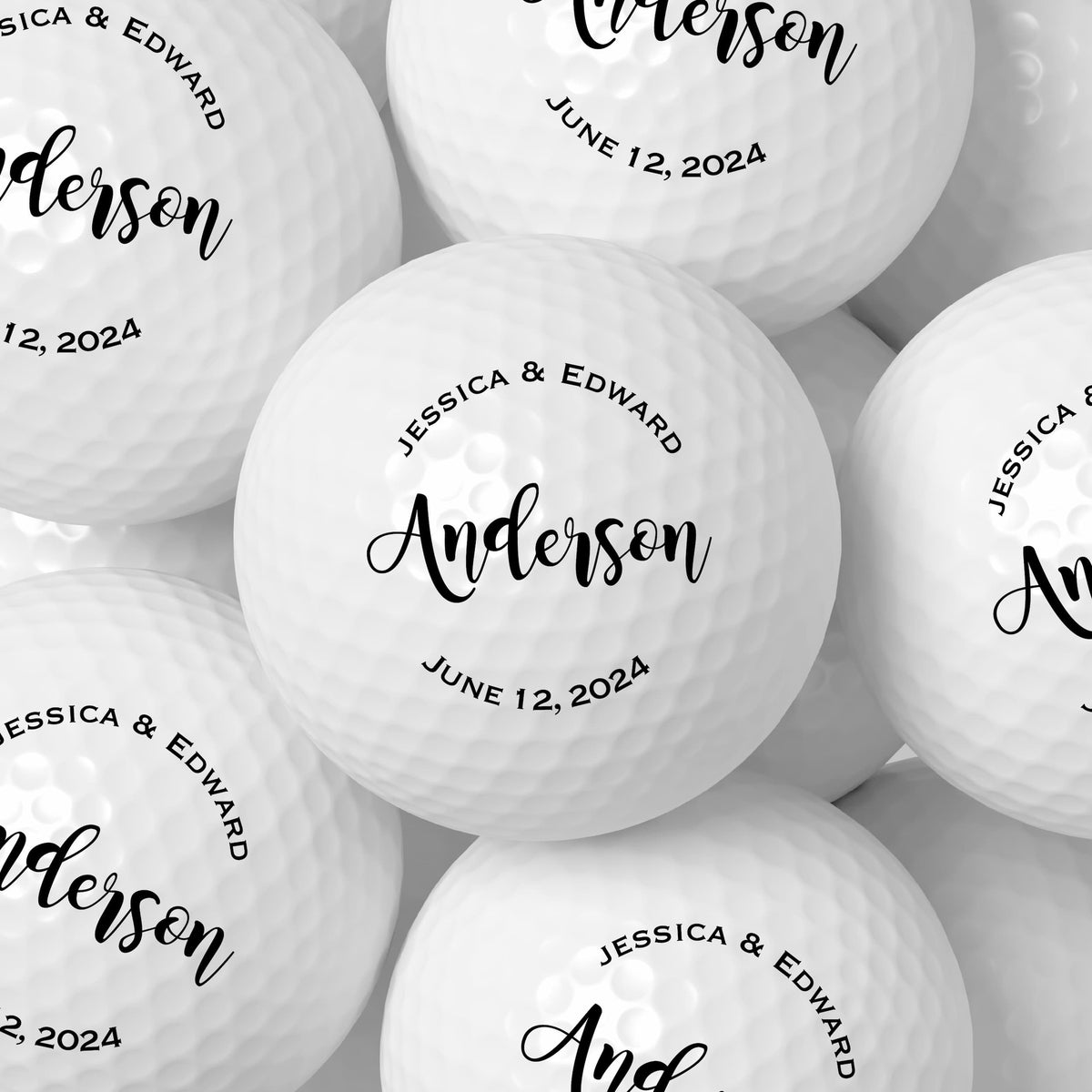Custom Wedding Golf Balls