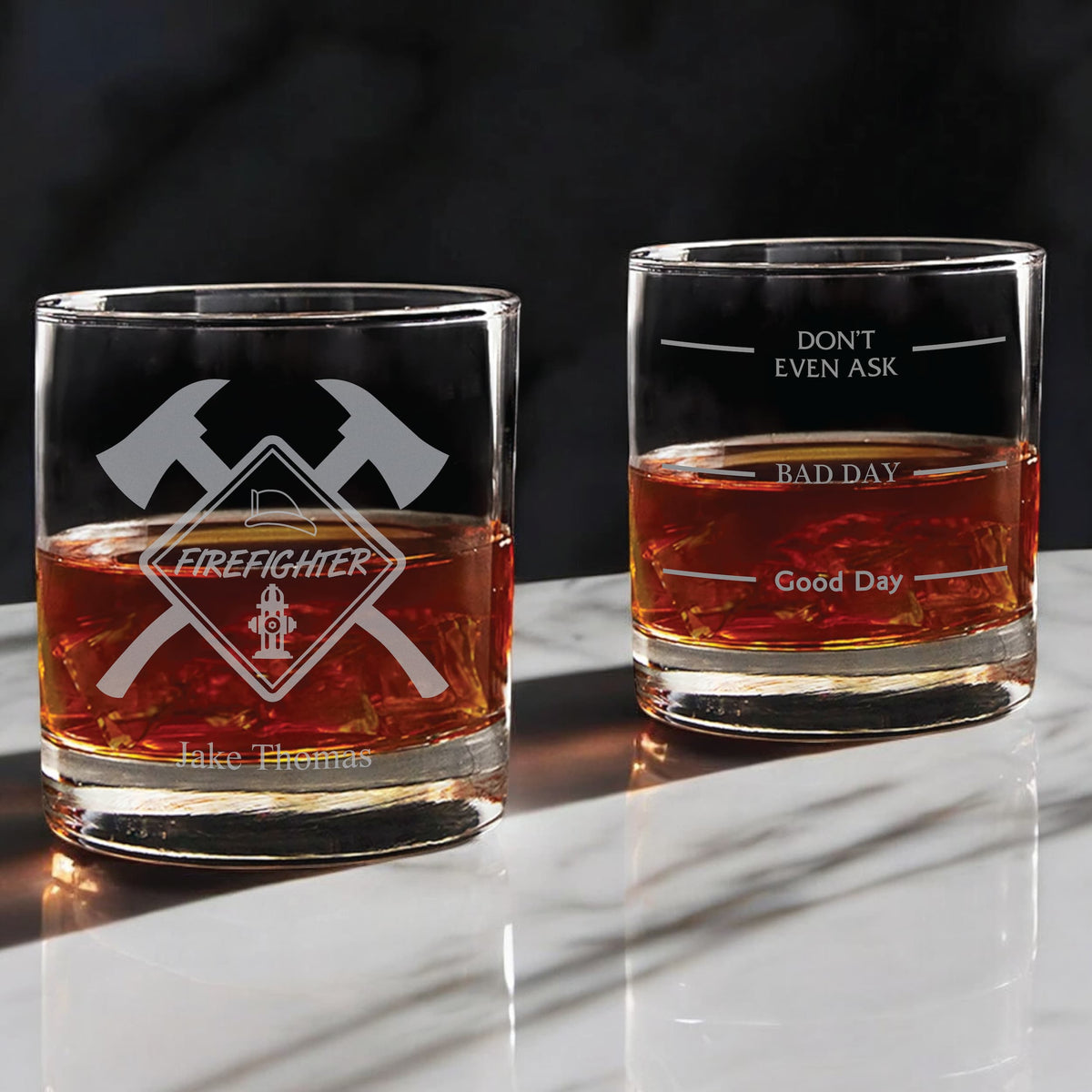 Firefighter Whiskey Glass