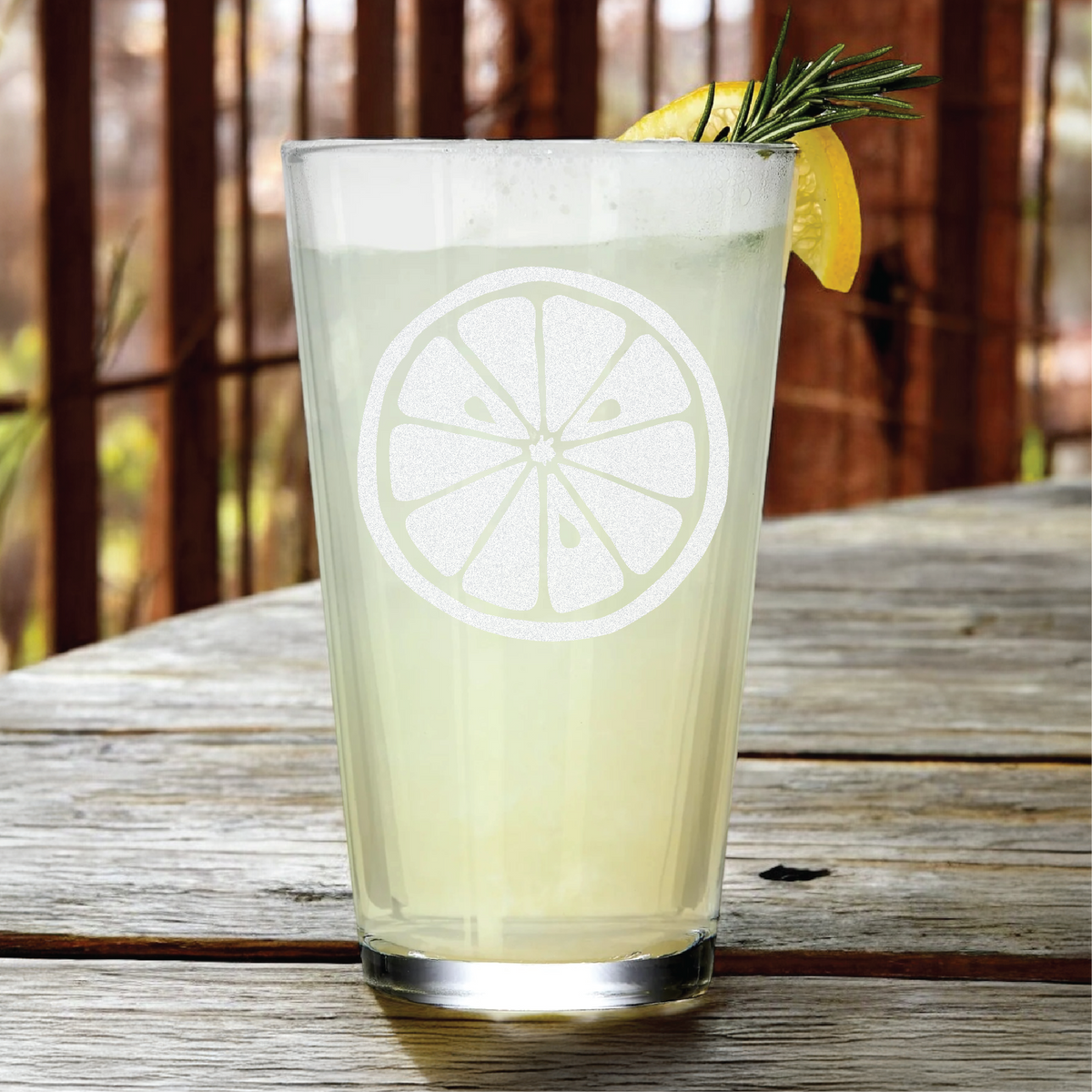 Lemon Pint Glass