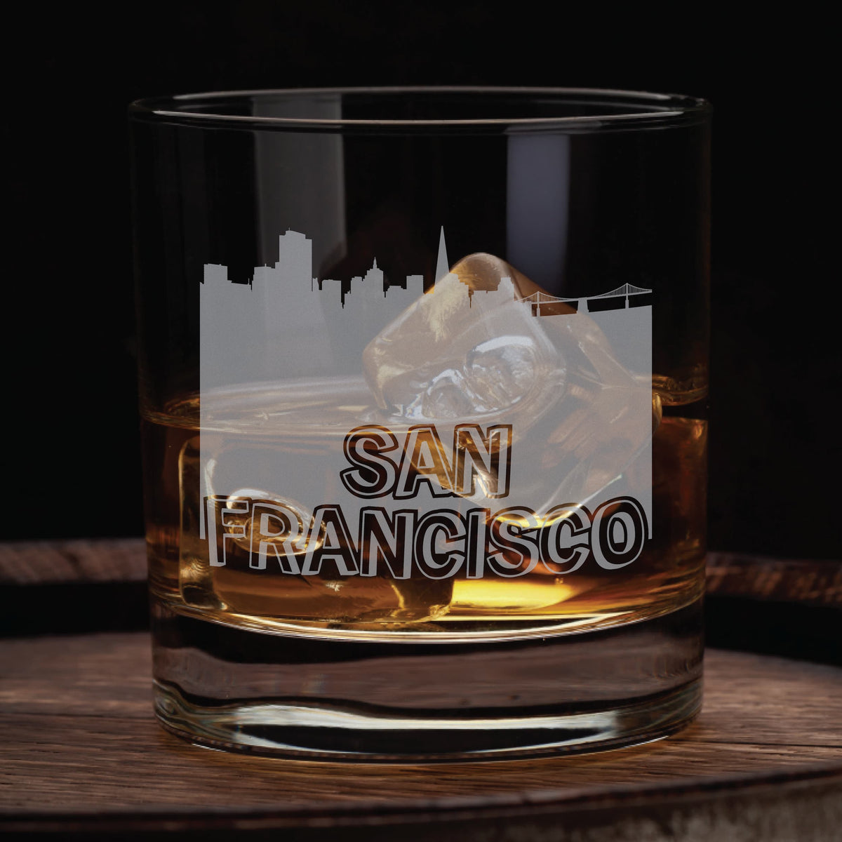 San Francisco Skyline Whiskey Glass