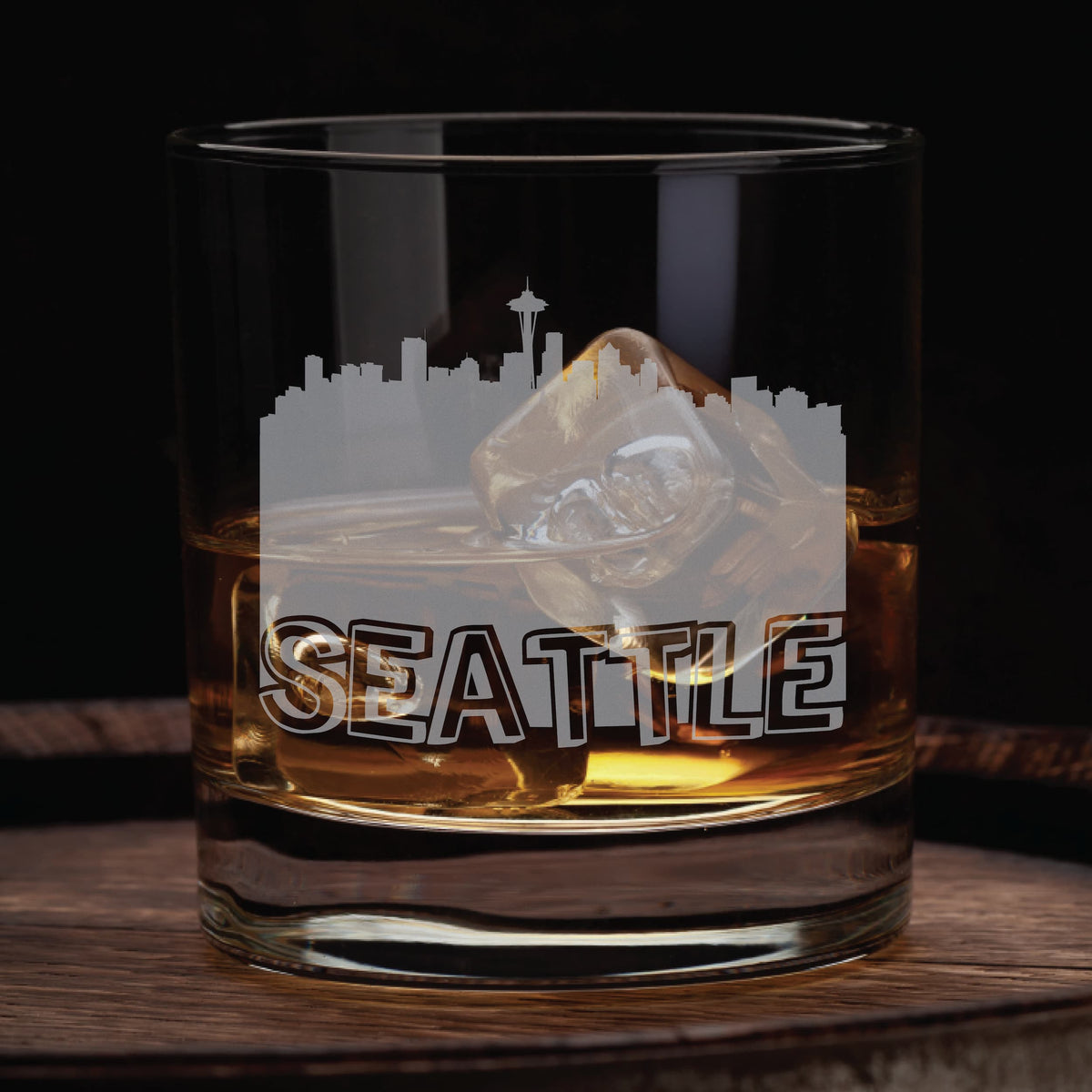 Seattle Skyline Whiskey Glass