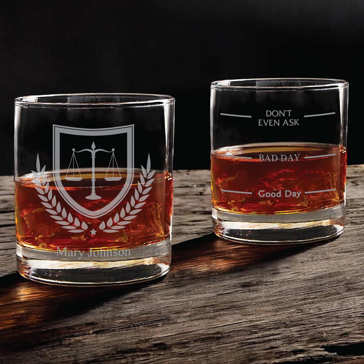 Lawyer Whiskey Glass