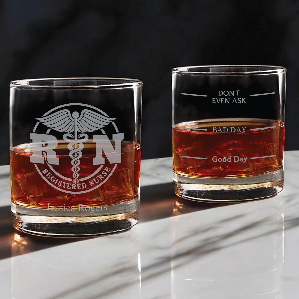 Registered Nurse Whiskey Glass