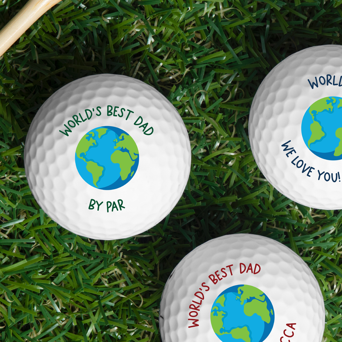 Personalized Golf Balls for Dad – Custom Golf Gift with Kids’ Names