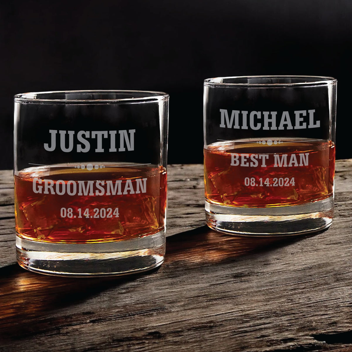 Groomsmen Whiskey Glass