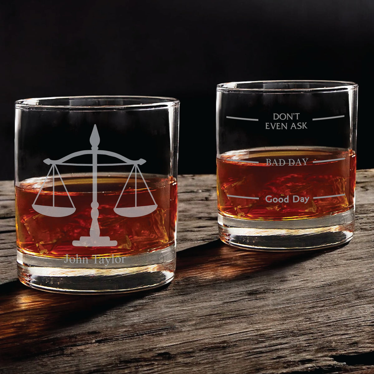 Lawyer Whiskey Glass