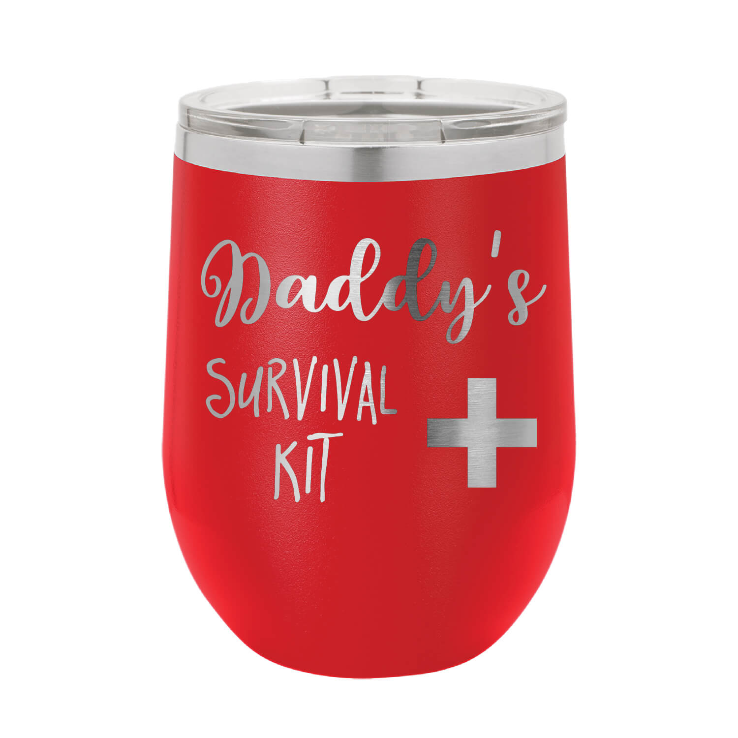 Daddy's Survival Kit Wine Tumbler