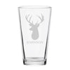Personalized Deer Pint Glass