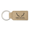 Personalized Antler Keychain