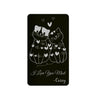 I Love You Most Metal Wallet Card