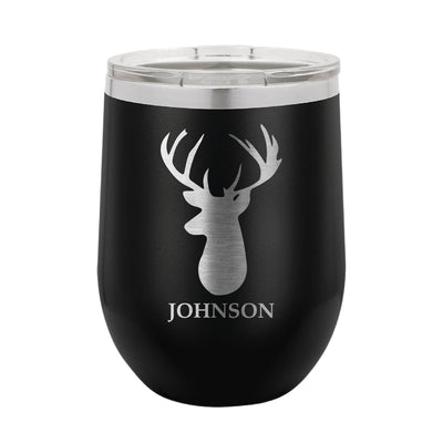 Personalized Stag Wine Tumbler