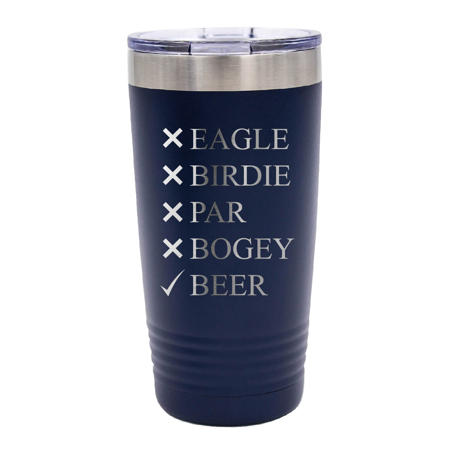 Eagle Birdie Par Bogey Beer Golf Tumbler