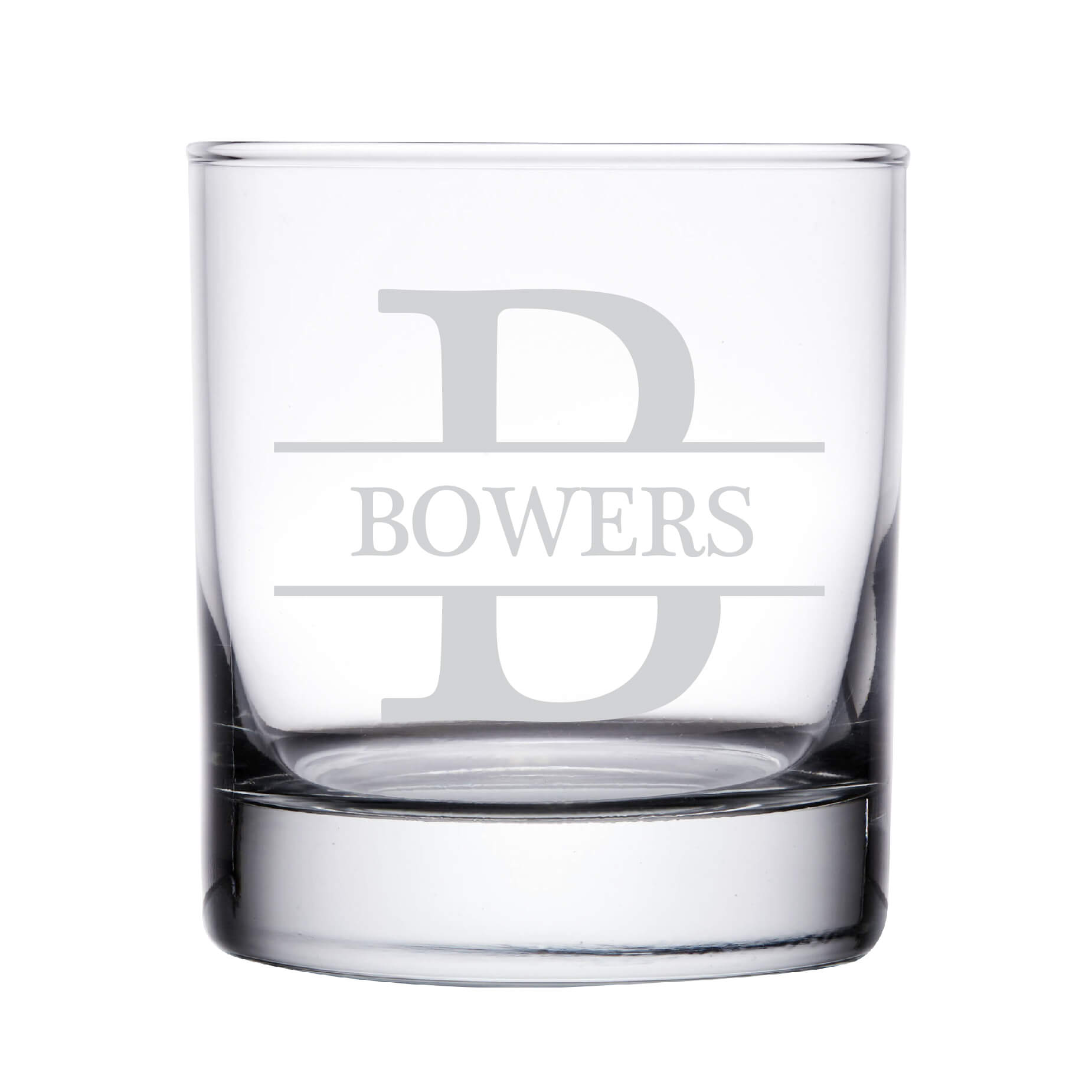 Monogrammed Personalized Whiskey Glass