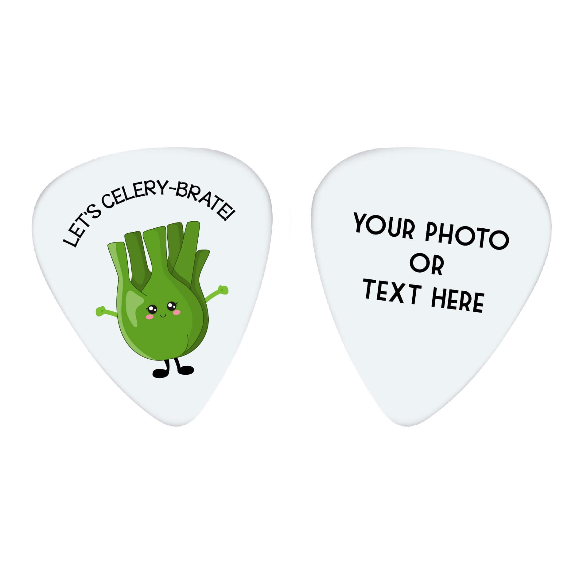 Let's Celery-Brate Custom Guitar Pick