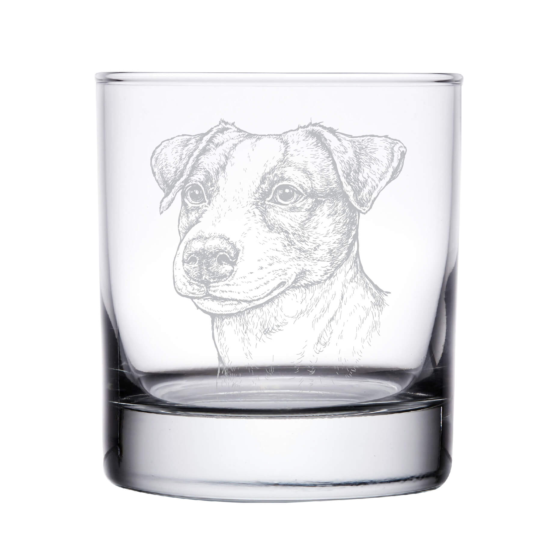 Jack Russell Terrier Whiskey Glass