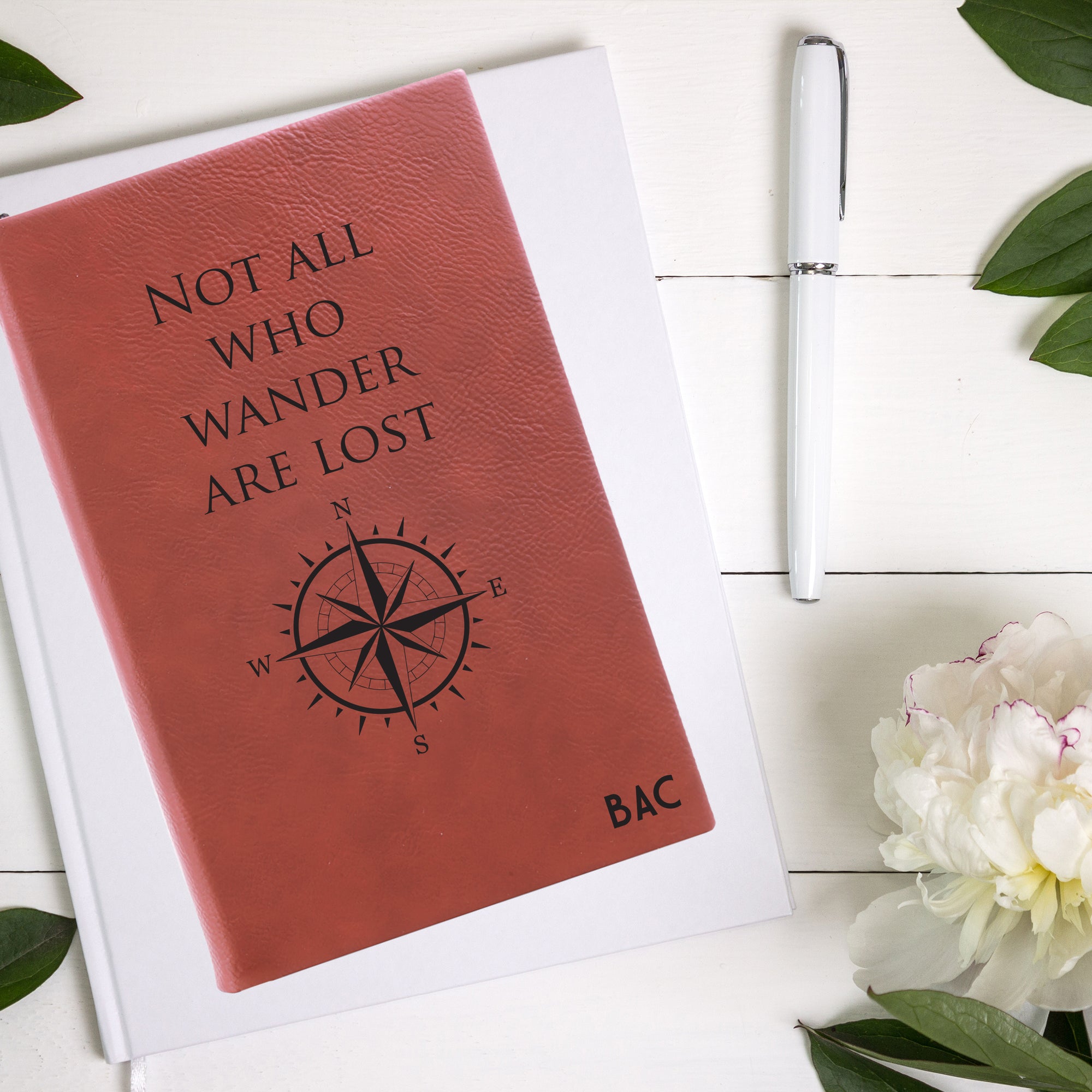 Not All Who Wander Are Lost Leatherette Journal