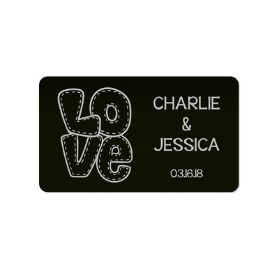 L O V E  Personalized Metal Wallet Card