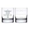 Medical Doctor MD Personalized Whiskey Glass