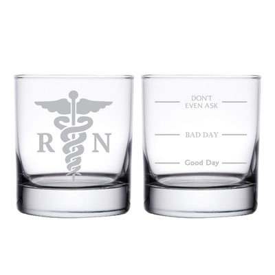 Registered Nurse Personalized Whiskey Glass