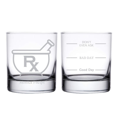 Pharmacist Personalized Whiskey Glass
