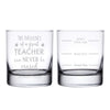 Teacher Personalized Whiskey Glass