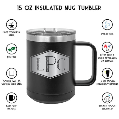 Monogrammed Insulated Mug Tumbler